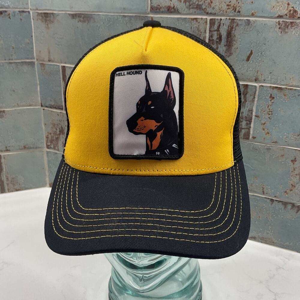 HeadGear Classics Hell Hound Black and Yellow Snapback DadHat